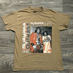 OutKast Atlanta Shirt Medium Rappers Andre 3000 Big Boi Hip Hop Tshirt Y2K 00s